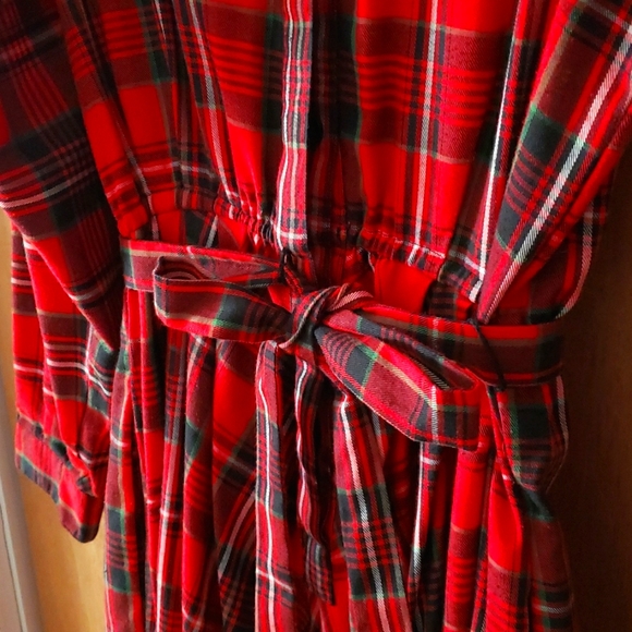 Vintage Red Plaid Dress - Picture 9 of 14
